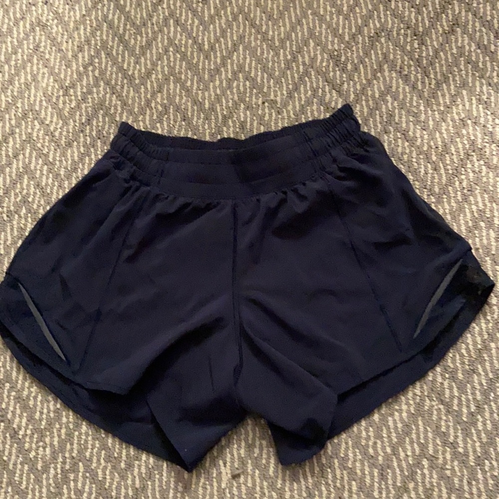 blue shorts